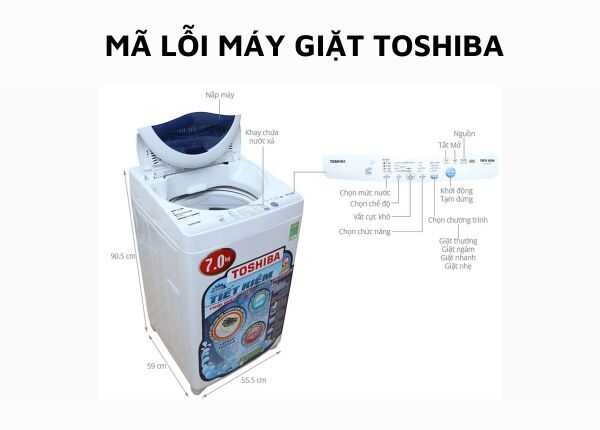 bảng mã lỗi máy giặt toshiba