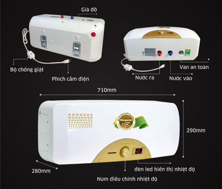 sửa bình nóng lạnh kangaroo
